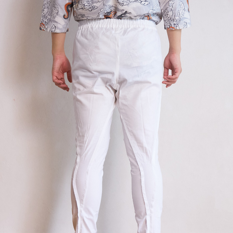 一心 ゴム長パンツ 白