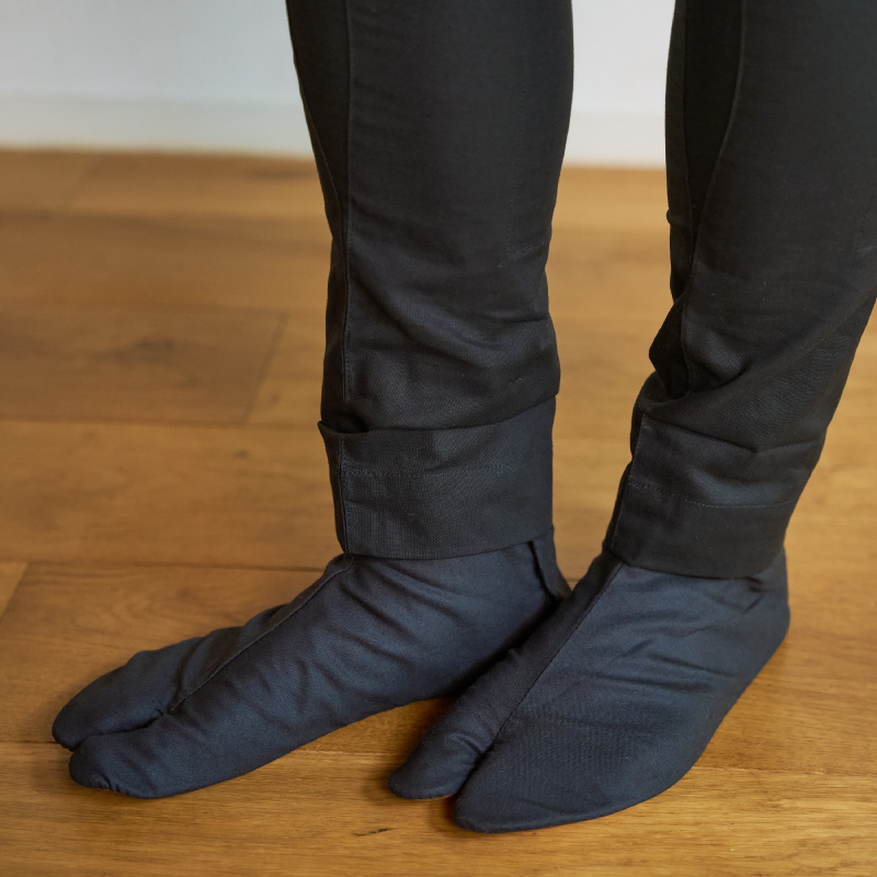 一心 ゴム長パンツ 黒