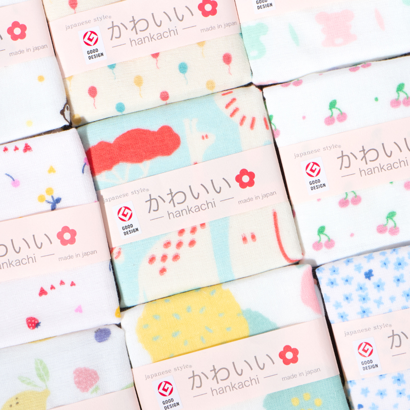 japanese style かわいい やわらかガーゼハンカチ
