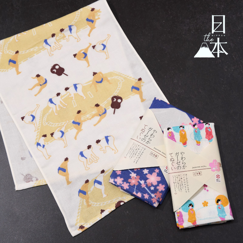 japanese style やわらかガーゼてぬぐい THE日本